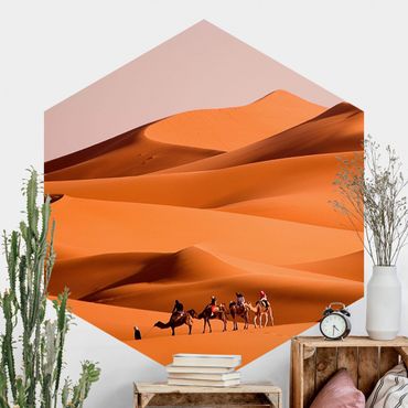 Papel de parede hexagonal Namib Desert