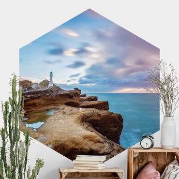 Papel de parede hexagonal Lighthouse In New Zealand