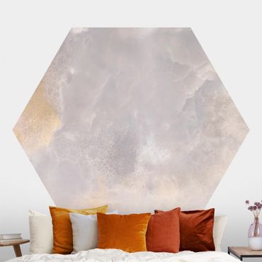 Papel de parede hexagonal Onyx Marble