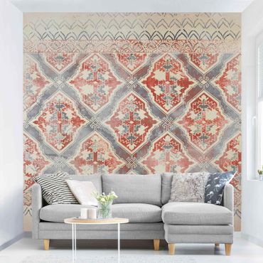 Papel de parede padrões Persian Vintage Pattern In Indigo II