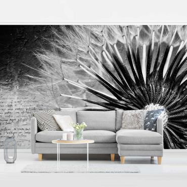 Mural de parede Dandelion Black & White