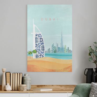Telas decorativas Travel poster - Dubai