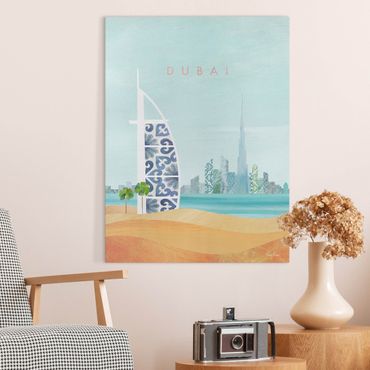 Telas decorativas Travel poster - Dubai