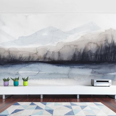 Mural de parede Lakeside With Mountains I