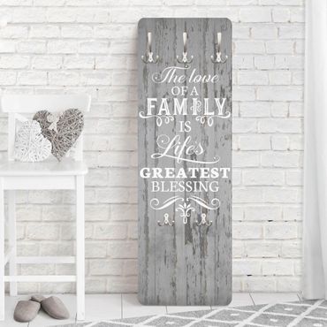 Cabides de parede Shabby Wood - Family Is