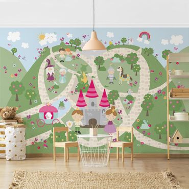 Mural de parede Playoom Mat Wonderland - The Path To The Castle