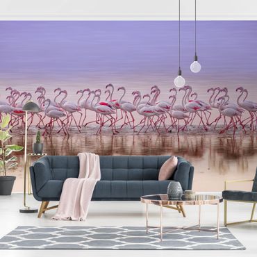 Mural de parede Flamingo Party