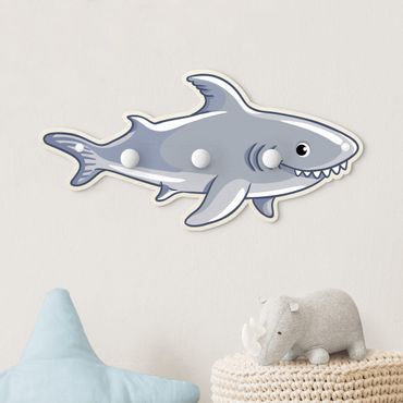Cabide de parede infantil Underwater World - Shark
