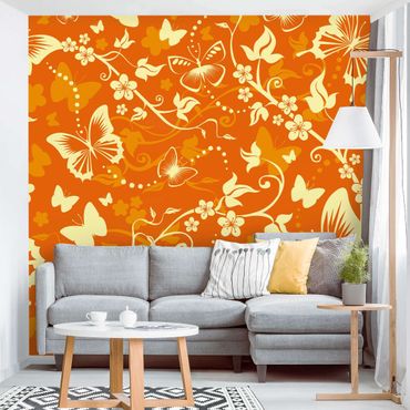 Papel de parede padrões Enchanting Butterflies