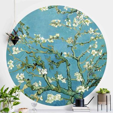 Papel de parede redondo Vincent Van Gogh - Almond Blossoms
