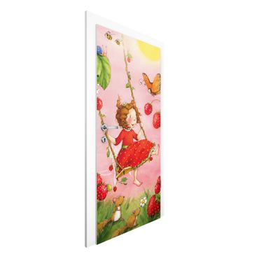 Papel de parede para porta Little Strawberry Strawberry Fairy - Tree Swing