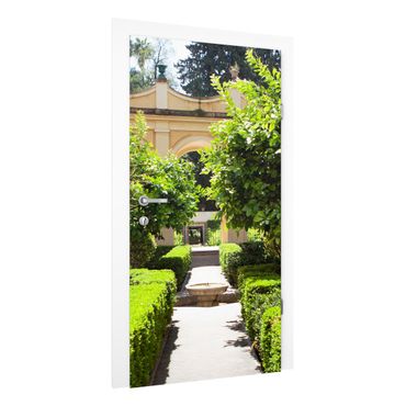 Papel de parede para porta Garden Path In The Alhambra