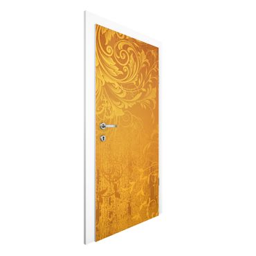 Papel de parede para porta Golden Flora