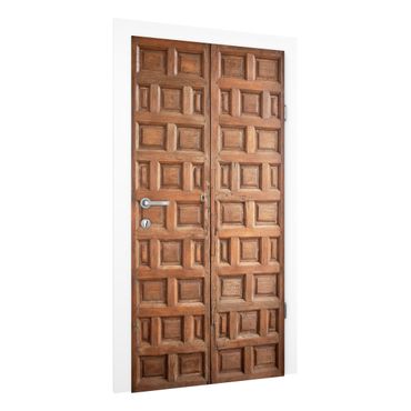 Papel de parede para porta Mediterranean Wooden Door From Granada