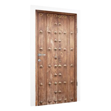 Papel de parede para porta Rustic Spanish Wooden Door
