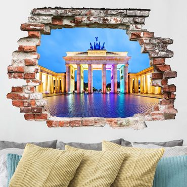 Autocolantes de parede Illuminated Brandenburg Gate