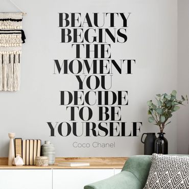 Autocolantes de parede Be Yourself Coco Chanel