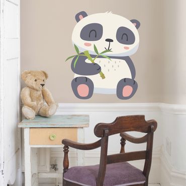 Autocolantes de parede Panda Munching On Bamboo