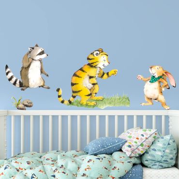 Autocolantes de parede Little Tiger - Friends Set