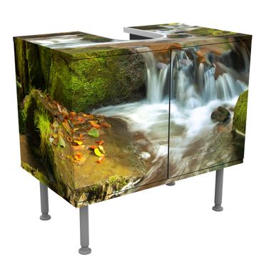 Móveis para lavatório Waterfall Autumnal Forest