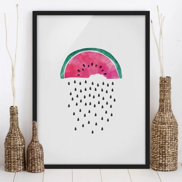 Quadros com moldura Watermelon Rain