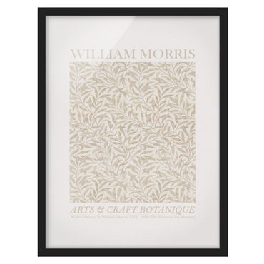 Quadros com moldura William Morris - Willow Pattern Beige