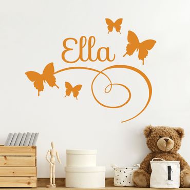 Autocolantes de parede Butterflies With Customised Name