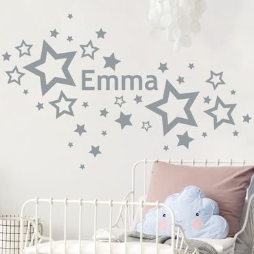 Autocolantes de parede Stars With Customised Name