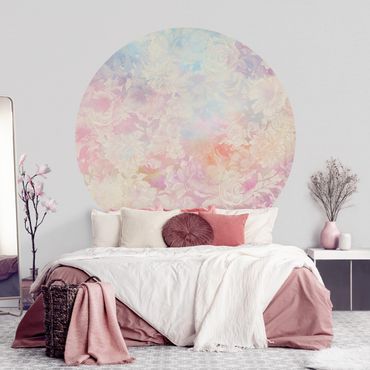 Papel de parede redondo Delicate Blossom Dream In Pastel