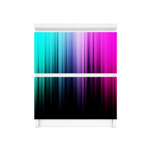 Películas autocolantes azuis Rainbow Display