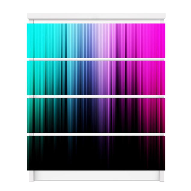 Películas autocolantes azuis Rainbow Display