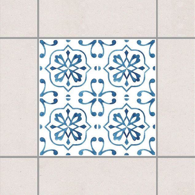 decoraçoes cozinha Blue White Pattern Series No.4
