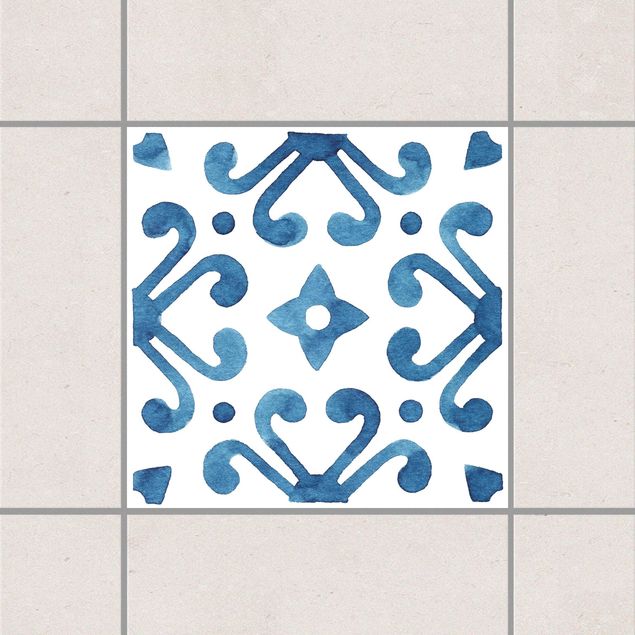 decoraçao cozinha Pattern Blue White Series No.7