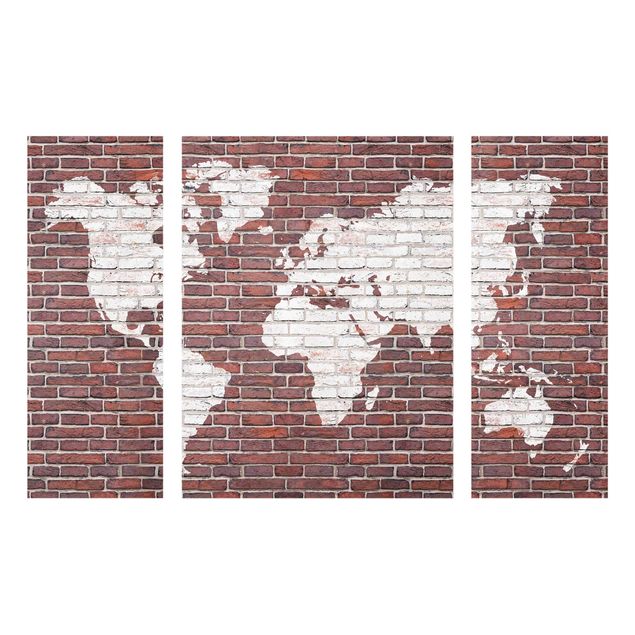Quadros cidades Brick World Map