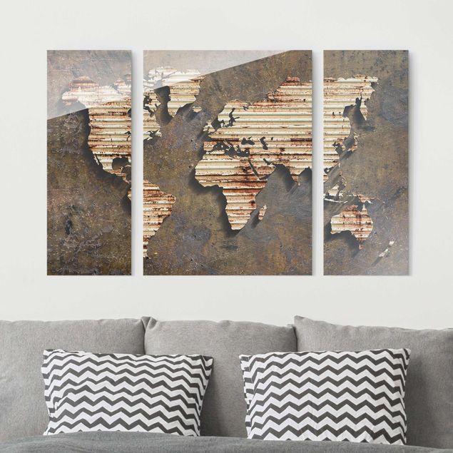 decoraçoes cozinha Rust World Map