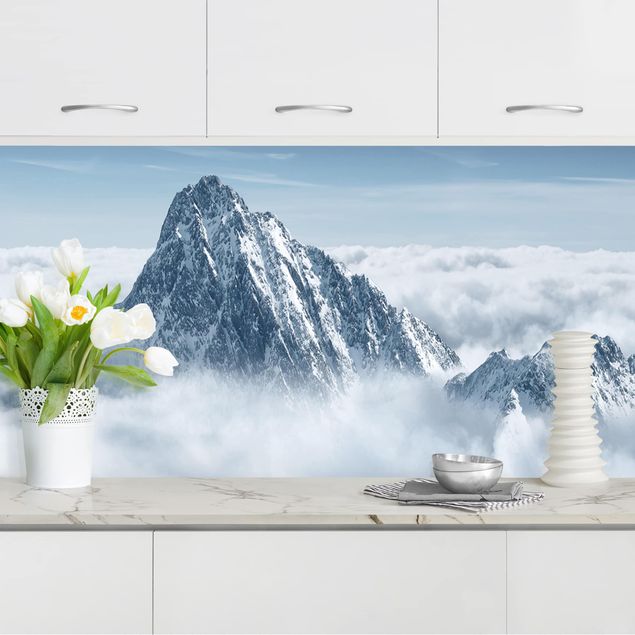 decoraçao para parede de cozinha The Alps Above The Clouds