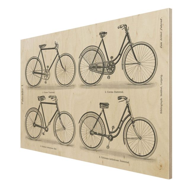 decoração quadros Vintage Poster Bicycles