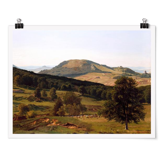 quadro de árvore Albert Bierstadt - Hill and Dale