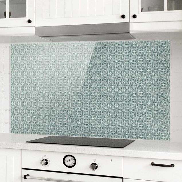 decoraçao para parede de cozinha Vintage Pattern Geometric Tiles
