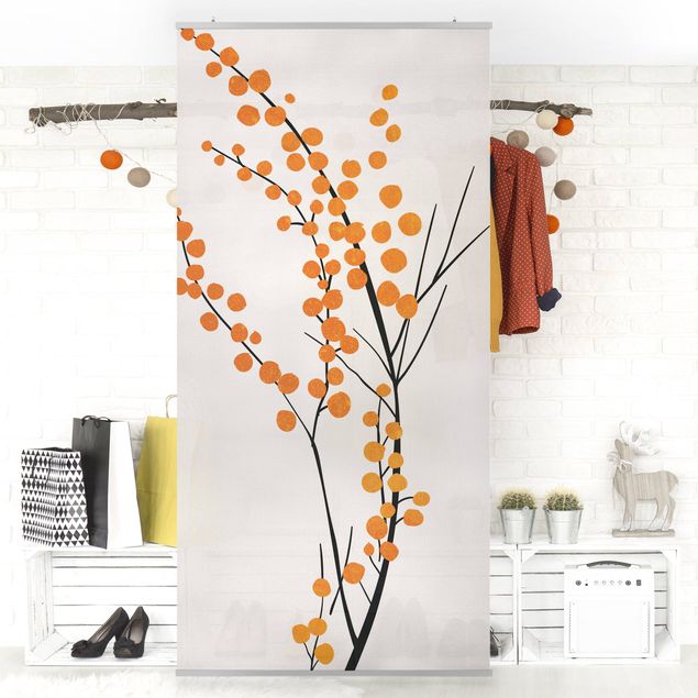 Divisórias de ambiente Graphical Plant World - Berries Orange