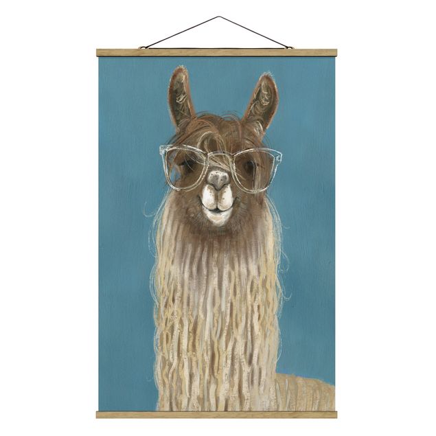 Quadros animais Lama With Glasses III