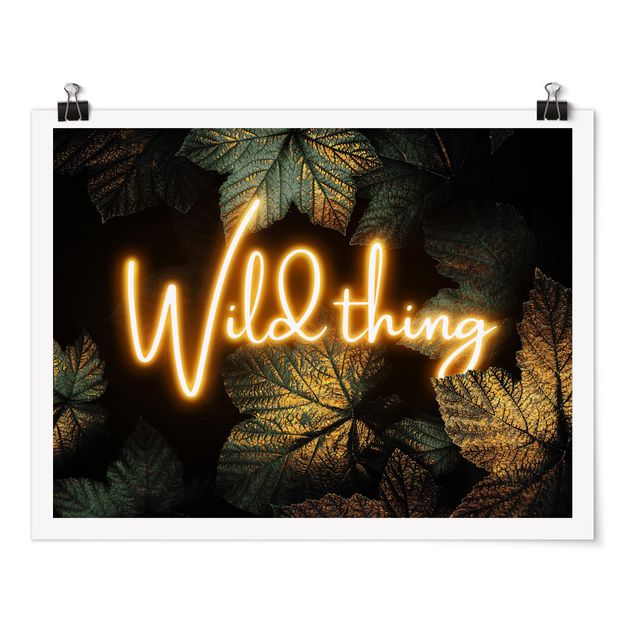 Posters abstratos Wild Thing Golden Leaves
