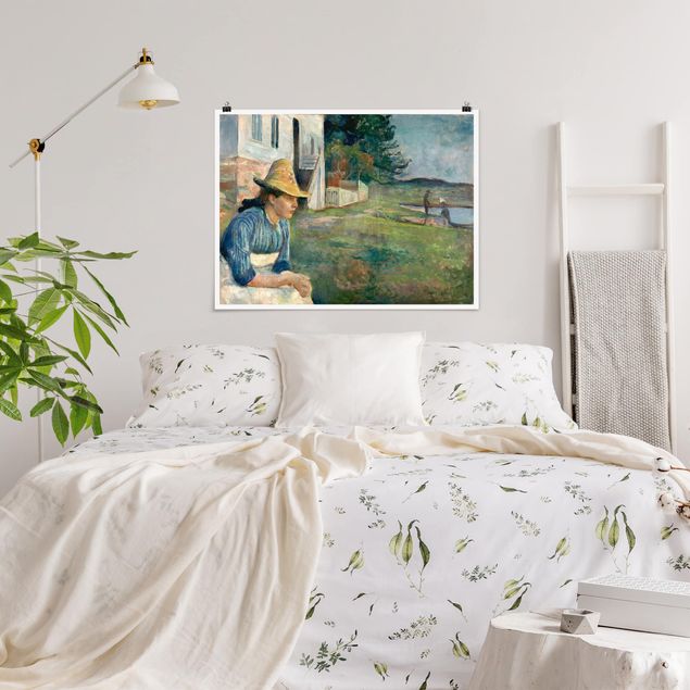 Quadros movimento artístico Pós-impressionismo Edvard Munch - Evening