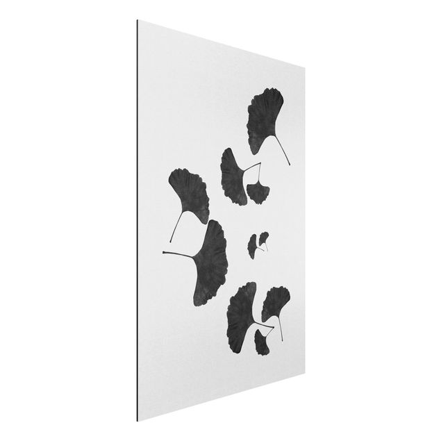 decoraçao para parede de cozinha Ginkgo Composition In Black And White