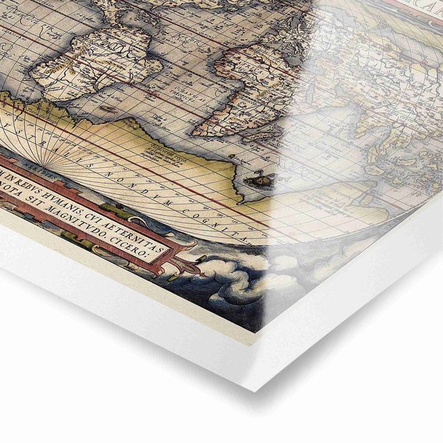 posters decorativos Historic World Map Typus Orbis Terrarum