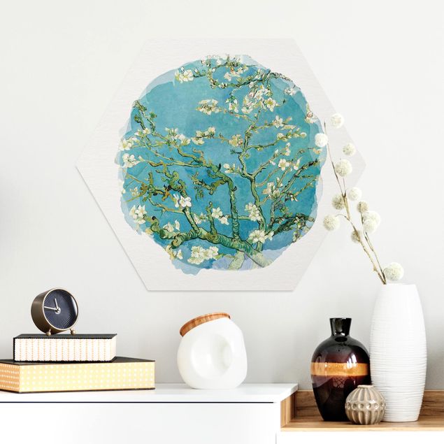 decoraçao para parede de cozinha WaterColours - Vincent Van Gogh - Almond Blossom