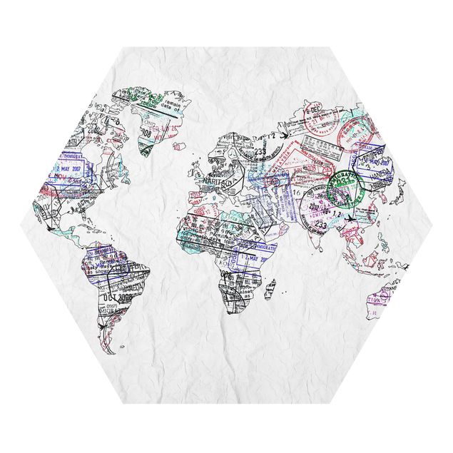 Quadros forex Passport Stamp World Map