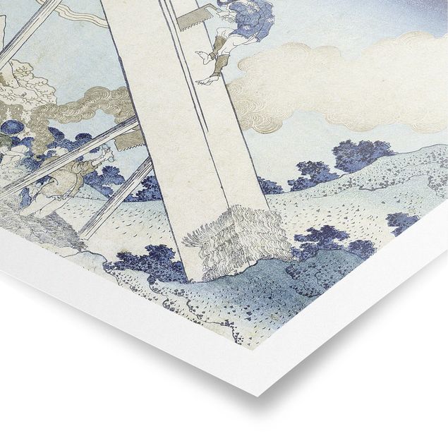Posters quadros famosos Katsushika Hokusai - In The Totomi Mountains