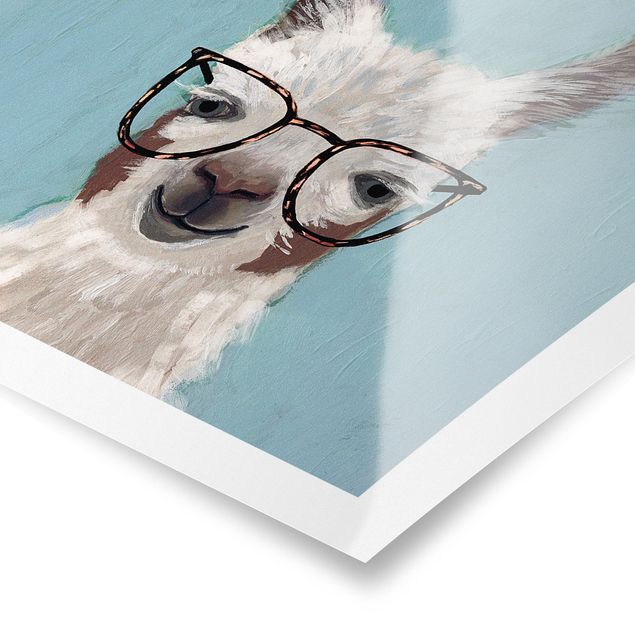 quadro animal Lama With Glasses II