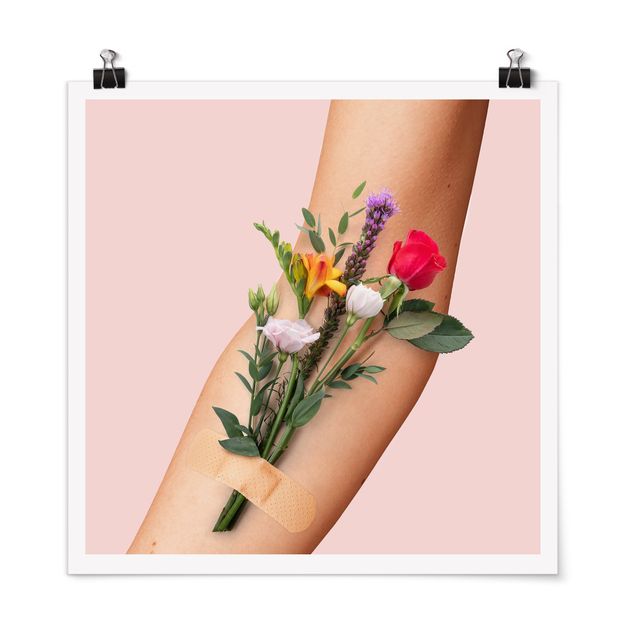 Posters quadros famosos Arm With Flowers